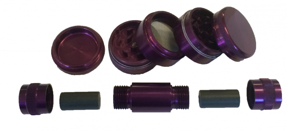 Alloy 6 Piece Grinder Set Purple