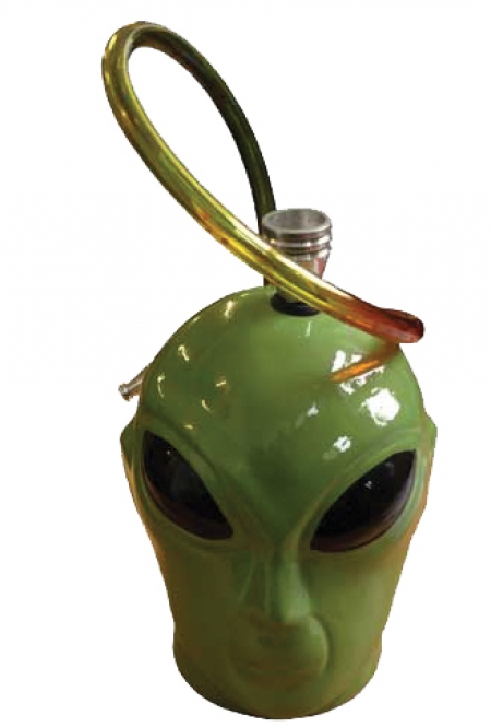 Alien Head Bong 17cm Tall