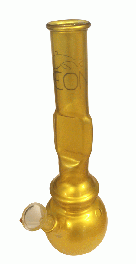 Neon Gold Bong 32cm Tall