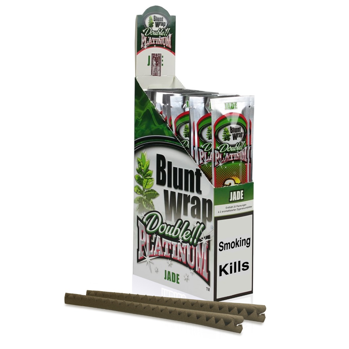 Blunt wrap double platinum - Jade (Previously watermelon) - pack of 2 