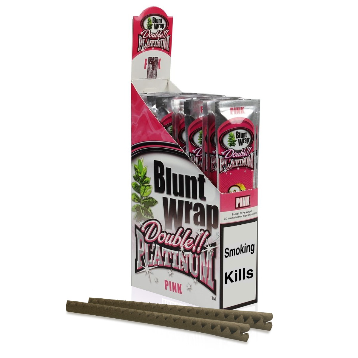 Blunt wrap double platinum - Pink ( Previously bubblegum) - pack of 2