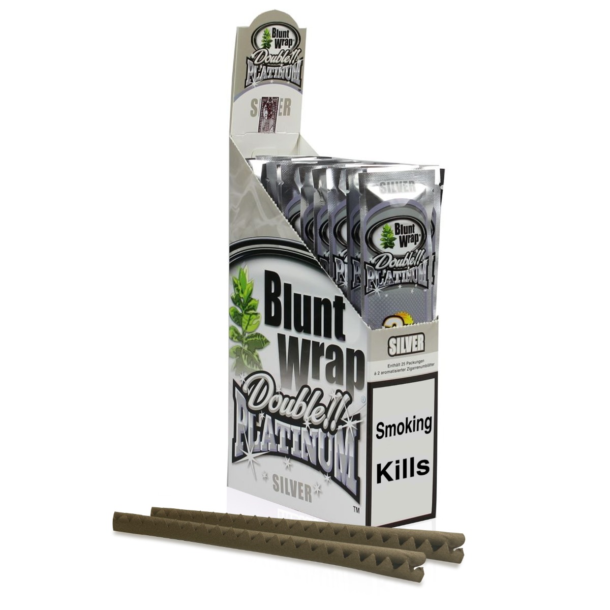 Blunt wrap double platinum - Silver (Previously Berries) - pack of 2