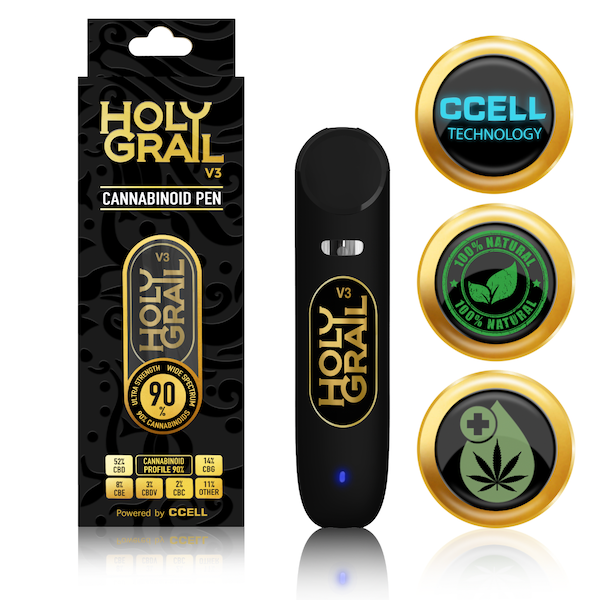 Holy Grail V3 90% Wide Spectrum Cannabis Pen *COLOSSAL STRENGTH*