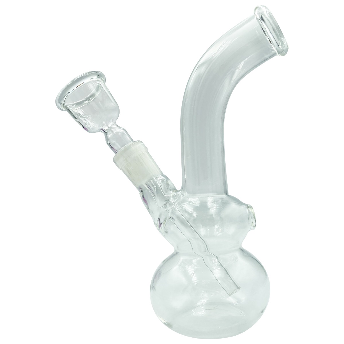 17cm Curved Glass Bong