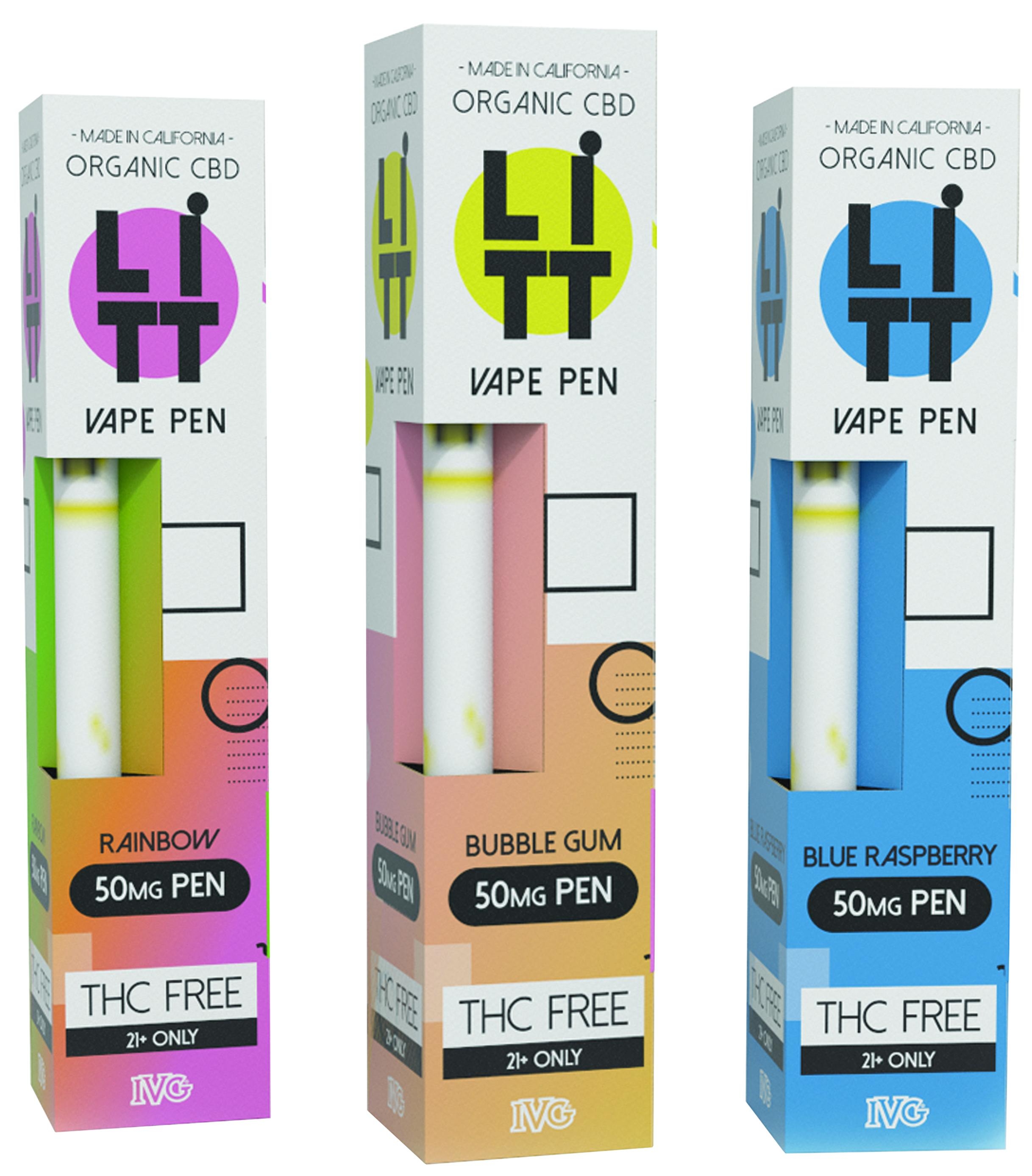 IVG Litt CBD Vape Disposable Pen 50mg