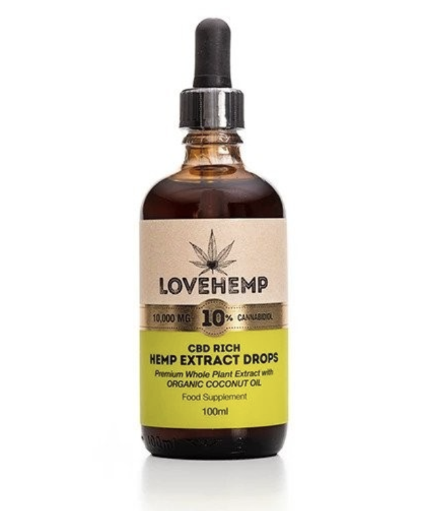 Love Hemp CBD Rich Organic Coconut Oil 1000mg 10%