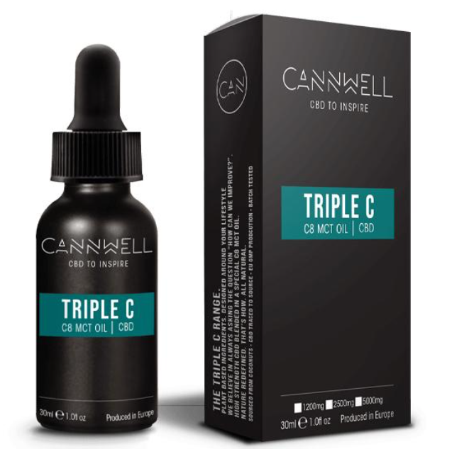 Cannwell Triple C C8 MCT Oil CBD 30ml