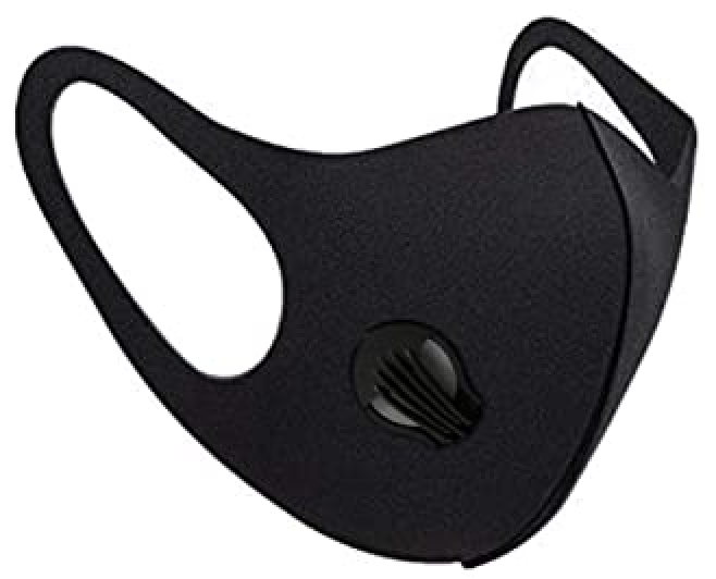 Black Face Mask With Vent