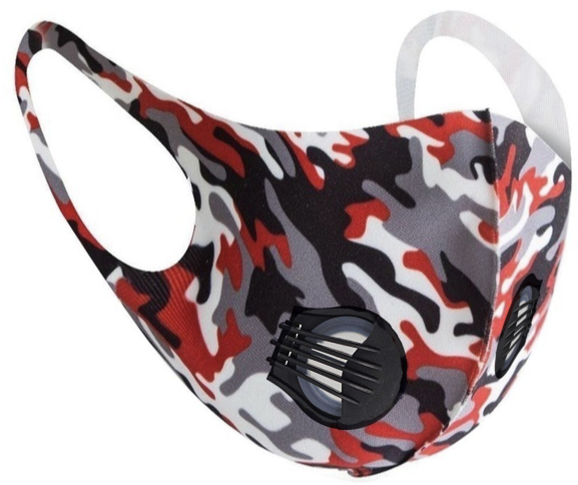 Camouflage Face Mask (Vented - Durable)