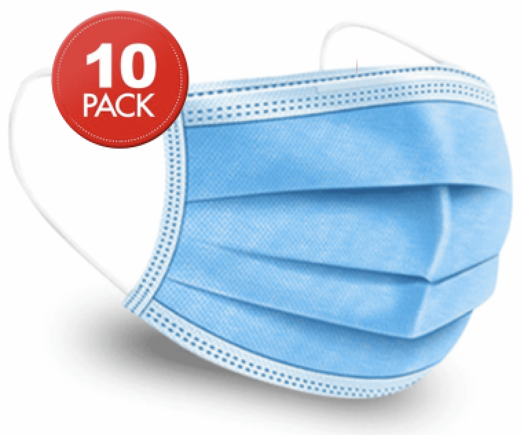 Quality 3-Ply Face Mask (Sealed 10 Packs)