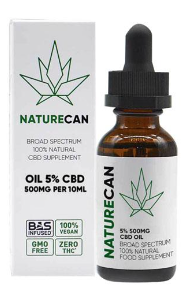Naturecan CBD Broad Spectrum 100% Natural Oil 10ml