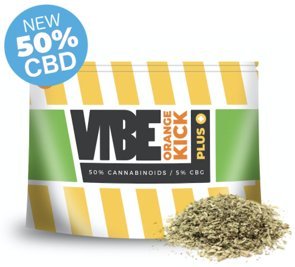 Vibe Orange Kick 50% CBD herb hemp flower