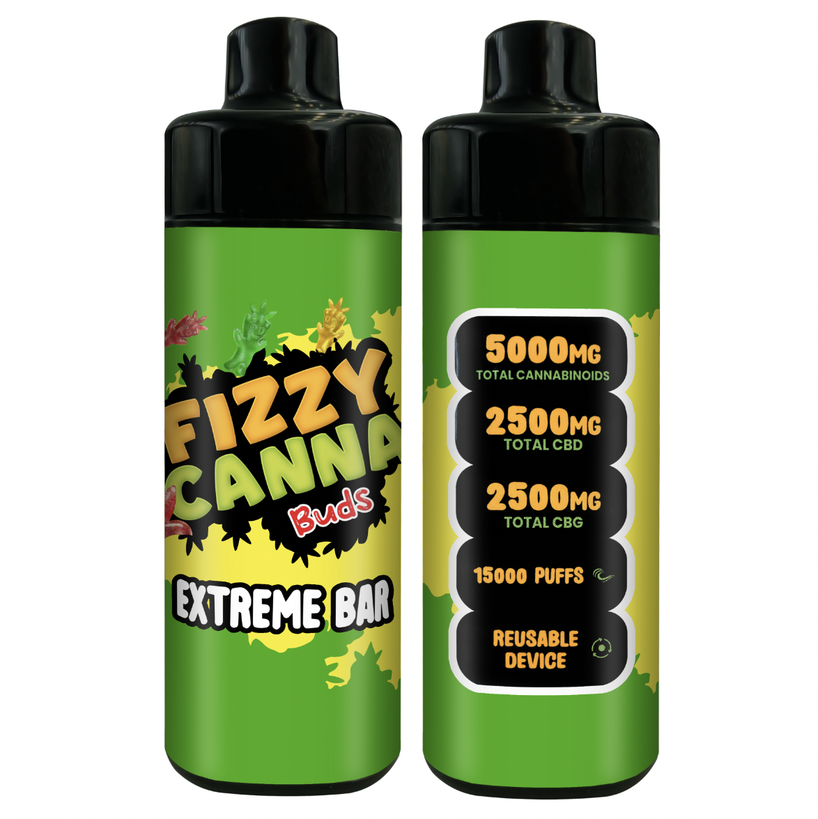 Fizzy Canna Buds Extreme Bar 5000mg 15,000 Puffs