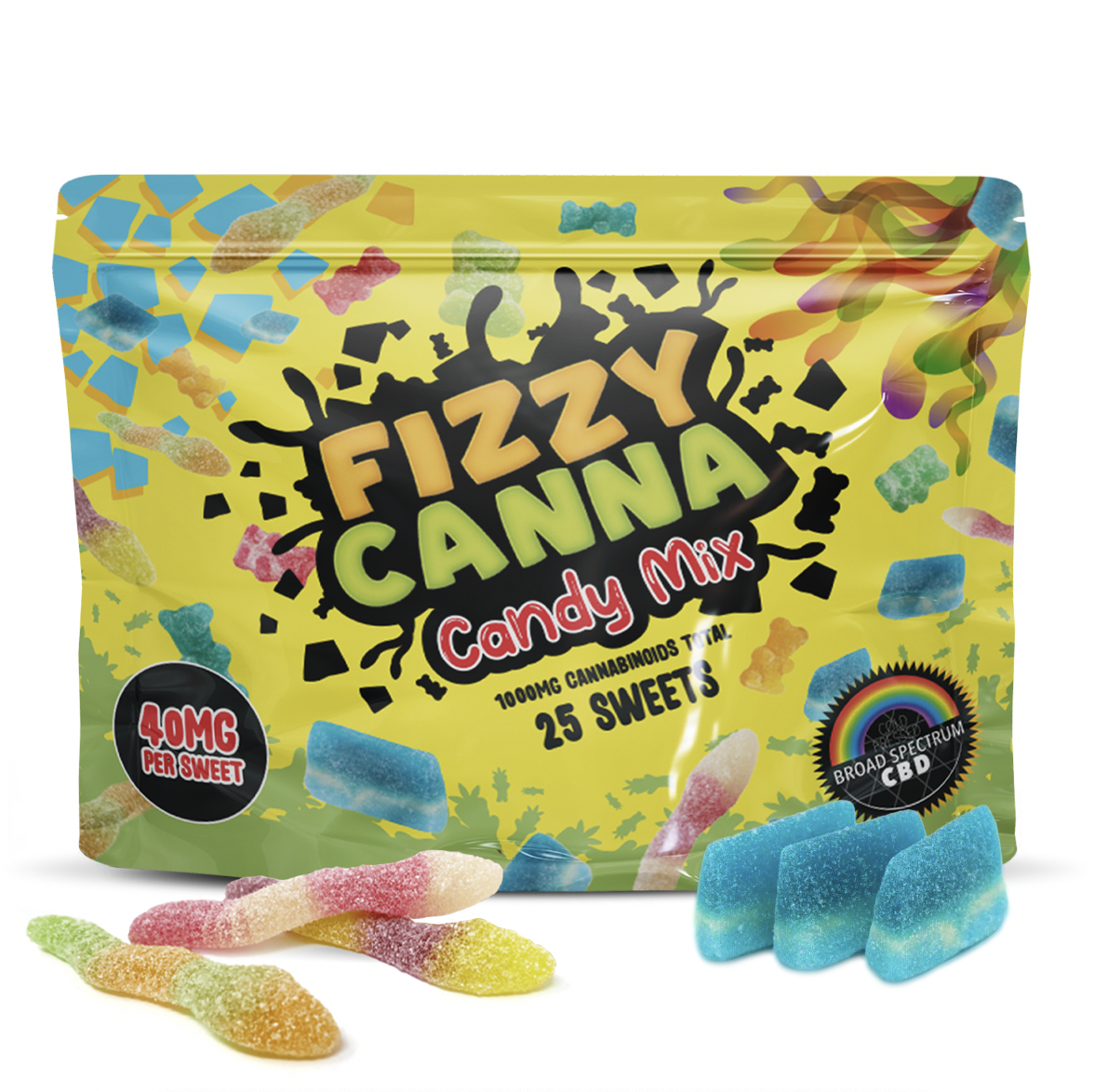 Fizzy Canna Candy Mix pouch 1000mg