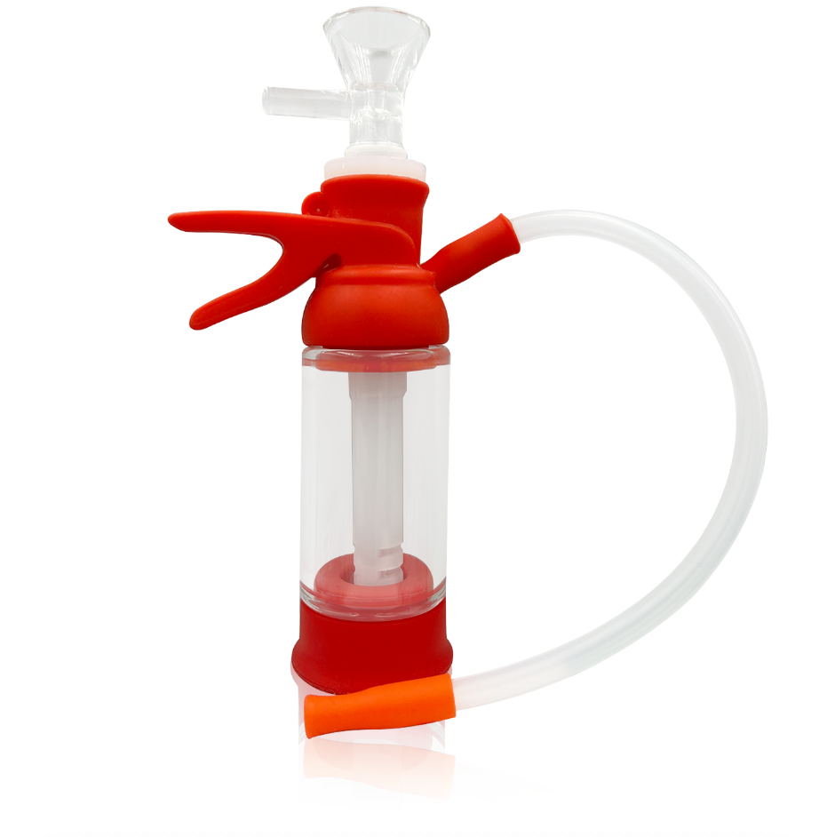 Silicone & Glass Fire Extinguisher Waterpipe