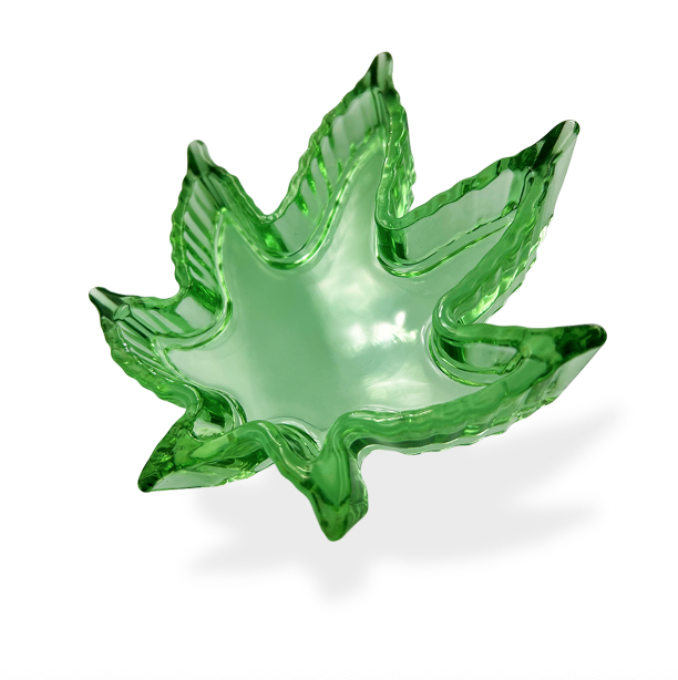 Glass Leaf Ashtray