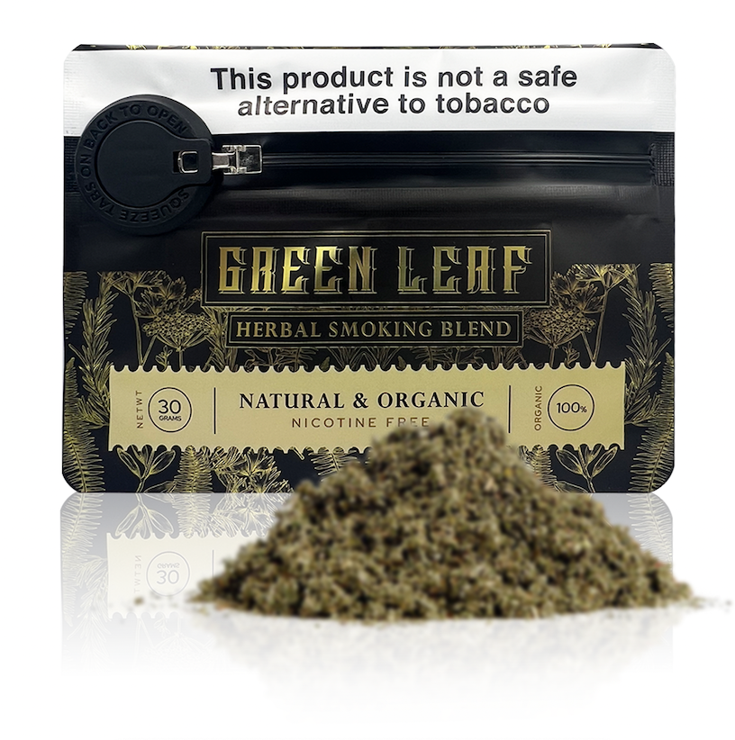 Green Leaf Herbal Smoking Blend 30g (Tobacco Alternative)
