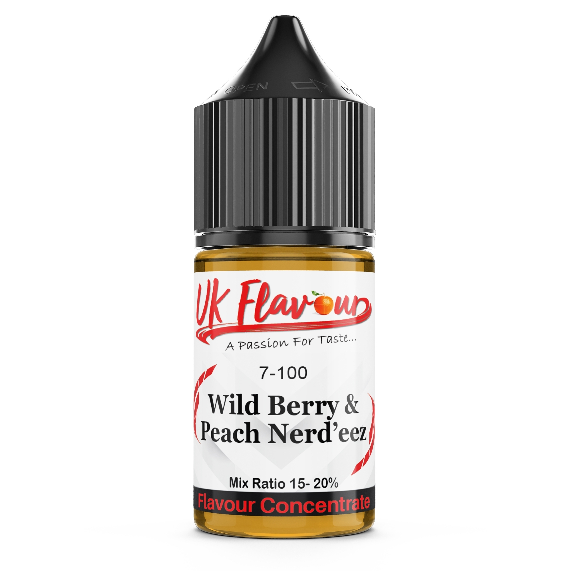 UK Flavour - Flavour concentrates 30ml Wild Berry and Peach Nerd’eez