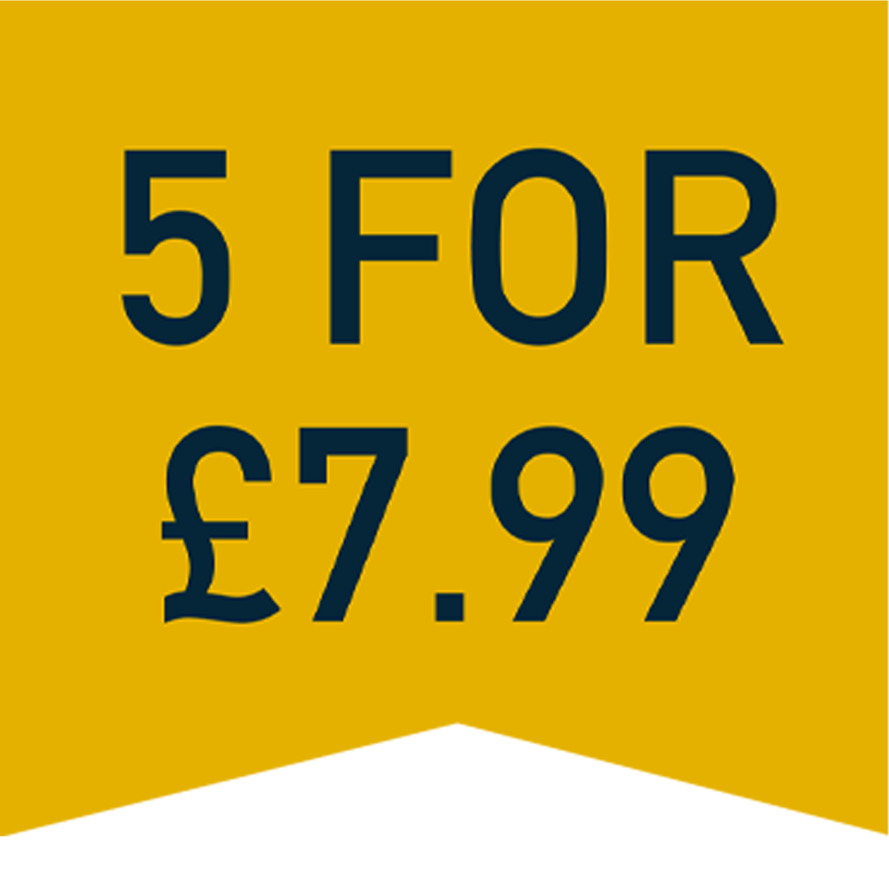 5 for £7.99